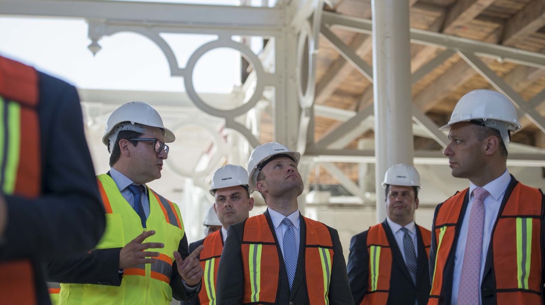 PM Joseph Muscat visits Valletta 2018 flagship projects
